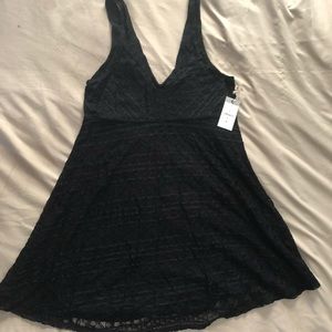 Black lace summer dress